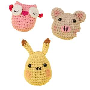 <span class=keywords><strong>Kit</strong></span> de démarrage en crochet en coton pour débutants, cadeau promotionnel, tutoriels vidéo étape par étape, motifs d'animaux pour adultes et enfants, kits DIY - Product Image 4