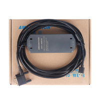 Cable de Programación PLC AMASAMOTION S7-200, Aislamiento de Goma PVC de Grado Industrial, Compatible con USB PPI, HMI Táctil, Certificado CE, Sólido