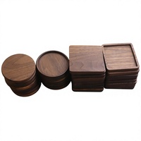 Sous-verres en bois naturel écologique au design contemporain, diamètre 33 cm, épaisseur 3 mm, ensemble AZ ENTERPRISES pour la décoration de table à la maison
