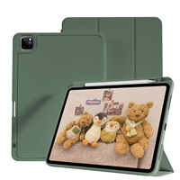 Kenke Popular Ipad Pro 12.9 étui en cuir souple porte-crayon droit veille automatique réveil tablette couverture pour Ipad Pro 456 12.9 pouces étui