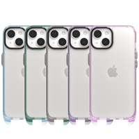 Coque transparente de haute qualité pour iPhone 15 pro max couverture transparente avec trou pour lanière chaîne collier épaule corde