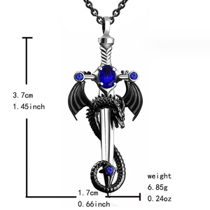 Collana da <span class=keywords><strong>uomo</strong></span> con ciondolo a forma di <span class=keywords><strong>spada</strong></span> antica europea e americana catena di maglione con collana popolare hip hop - Product Image 4