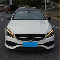 Phares LED pour Benz C117 W117 CLA 2014 à 2019, phares à lentille de projecteur de pointe 2019 avec feux de jour intégrés