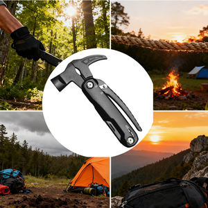 Kişiselleştirilmiş 14'ü 1 Arada Çok Amaçlı Alet Çekiç, Balta, Alüminyum Saplı Pençe Çekiçler, Açık Hava Hayatta Kalma Kiti - Product Image 4