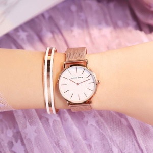 Montre-bracelet pour femme Hannah Martin, style minimaliste, quartz, sport, étanche, design professionnel, boîtier en alliage, prix abordable - Product Image 5