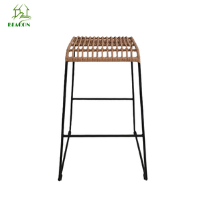 Lack-Silla de comedor tejida de ratán con patas de metal, silla de <span class=keywords><strong>jardín</strong></span> de ratán barata para exteriores, silla con acento de ratán para patio - Product Image 3