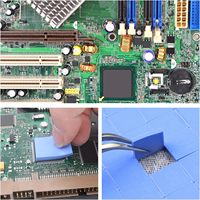 Plaquettes thermiques GPU en silicone, plaquette thermique CPU, plaque de refroidissement conductrice, conduction thermique pour GPU, CPU, SSD, dissipateur thermique, LED, puce IC, moteur