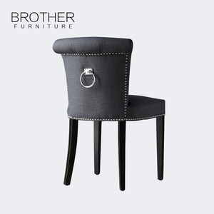 El estilo francés antiguo anillo tapizado de sillas de comedor - Product Image 2
