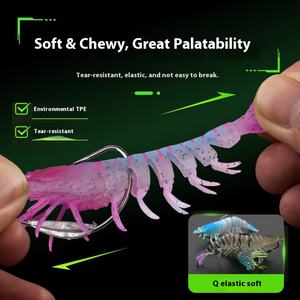 เหยื่อปลอม<span class=keywords><strong>กุ้ง</strong></span> FUHUI SS-FBDQ แบบหลายส่วน ขนาดใหญ่ สมจริง น้ำหนัก 9.5 ซม./10 กรัม เหยื่อผิวน้ำสำหรับตกปลาคาร์พ ขายส่ง - Product Image 2