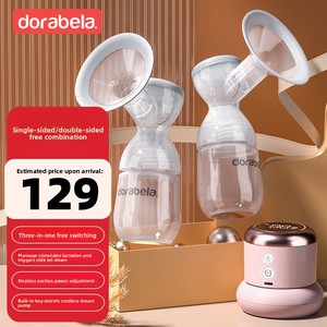 Dora Bela <span class=keywords><strong>Tire</strong></span>-<span class=keywords><strong>lait</strong></span> <span class=keywords><strong>Électrique</strong></span> Bilatéral 3-en-1 avec Massage et Extraction de <span class=keywords><strong>Lait</strong></span> en Gel de Silice 6009 - Product Image 2