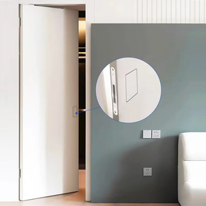 No-ha giấu được xây dựng trong màu đen Keyless bí mật phòng ngủ duy nhất bên bí mật khóa tuôn ra vô hình bằng gỗ ẩn cửa kéo xử lý - Product Image 2