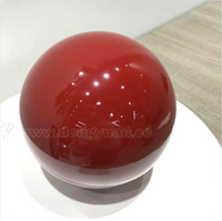 Boule de Noël rouge en acier inoxydable de 12 pouces, sur mesure, faite à la main, résistante à la rouille, imprimée UV pour la décoration de la maison, décoration de l'arbre de Noël