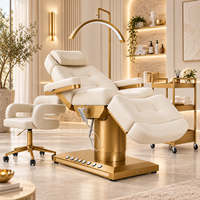 Lit de soin électrique JOXIN avec appui-tête réglable, éclairage LED de base et mousse haute densité pour les cliniques de beauté