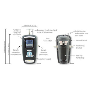 Analyseur de point de rosée portable UK Alpha SADPmini2-EX, antidéflagrant, pour usage maritime, mesure précise de l'humidité traces - Product Image 4