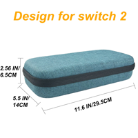 Étui rigide en EVA personnalisé pour Nintendo Switch 2, antichoc, pour transport extérieur, organisateur portable, vente en gros usine 2026