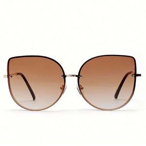 Lunettes de soleil tendance rétro à monture large pour femmes, dégradées, style œil de chat surdimensionné, nouvelle collection 2020, vente chaude - Product Image 1