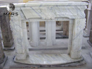 Hanging Fireplace Mantel and Stone Fireplace for TV Stand and Accessories and <strong>Marble</strong> Fireplace Insert <strong>Hearth</strong> <strong>Slab</strong> - Product Image 3