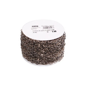 Catena in acciaio Iln 5,5 mm x 25 m colore bianco K per artigianato e creazione di gioielli - Product Image 2