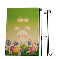Drapeaux de jardin personnalisés en gros, motif Pâques, 12x18 pouces, pour décoration extérieure