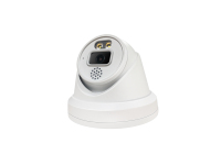 Caméra de sécurité extérieure intelligente 4K 8MP de couleur noire avec détection nocturne active, dôme AI PoE IP67, audio bidirectionnel et sirène intégrée 2,8 mm SD
