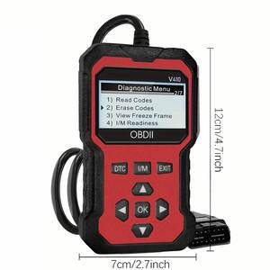 เครื่องสแกน OBD2 รุ่น V410 ระดับมืออาชีพ เครื่องอ่านโค้ดขั้นสูง วิเคราะห์ข้อมูลเครื่องยนต์แบบเรียลไทม์ เครื่องทดสอบแบตเตอรี่ 12V ระบบวินิจฉัยอเนกประสงค์ <span class=keywords><strong>1</strong></span> ปี - Product Image 2