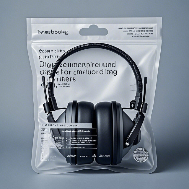 Custom Printed 3C Accessories Earphone Jewelry Mobile Phone case Packaging Reusable Ziplock Transparent Mylar Bag