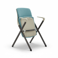 Chaises empilables, mobilier pliable pour universités, écoles, bureaux, formations, réunions, conférences, avec tablette d'écriture