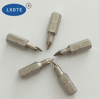 Mata Obeng Magnetik LXD 25mm CRV Steel PZ1 PZ2 PH2 Kelas Industri untuk Bor Listrik Impact Driver OEM Custom