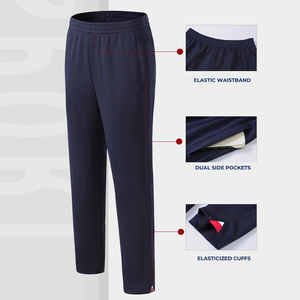 Pantalones de chándal de poliéster para hombre con logotipo personalizado, pantalones deportivos holgados de secado rápido para correr, Fitness, baloncesto, entrenamiento, Jogging para hombre - Product Image 2