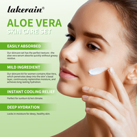 Crème pour le visage à l'aloe vera naturelle coréenne OEM Lakerain, lotion nettoyante en profondeur pour le visage, gel hydratant à l'aloe vera, ensemble de soins de la peau
