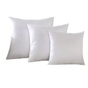 Wholesale Factory Supplier Crushed Fabric Zipper Pillow Core 45*45 7D Hollow Cotton Filling PP Cotton Cushion core