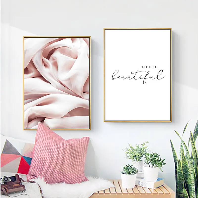 Abstract Canvas Fashion Poster Nordic Minimalist Wall Art Life Quotes Print Painting Decoration Picture Home Decor