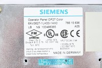 Panneau d'opérateur OP27 Couleur 6AV36271LK001AX0 PLC