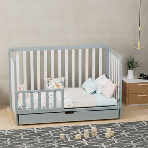 Cuna de Madera Ajustable en Altura para Bebé, Convertible en Sofá Cama con Cajón Grande, Venta al Por Mayor - Product Image 1