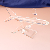 Cristal avion modèle de cristal d'affaires modèle d'avion pour décoration de bureau