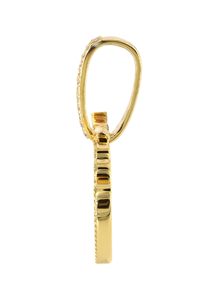 Luxury Solid Gold Moissanite Pendant <b>Necklace</b> with Timeless Hip Hop Style for Men and Women - Product Image 2