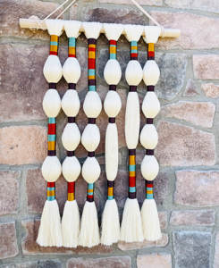 Tapiz de pared de cuerda de algodón personalizado hecho a mano decoración del hogar esfericidad macramé arte tapiz decoración de pared para pared del hogar - Product Image 6