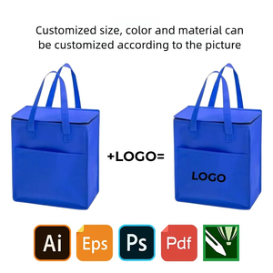 Sac isotherme personnalisé en aluminium non tissé de grande taille pour la livraison de repas, le camping, les gâteaux, les boissons, la <span class=keywords><strong>conservation</strong></span> au froid des aliments - Product Image 5