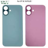 Couvercle en verre de batterie arrière de téléphones portables à grand trou pour le remplacement du boîtier arrière de l'iPhone16 16plus