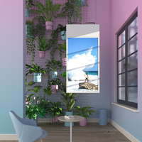 Écran LCD double face Signalisation numérique Double moniteur suspendu Boutique Lecteur vidéo Fenêtre Publicité TV