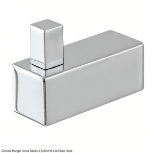 Colgador cromado serie Unica 6,5x10xh10 cm, gancho para batas - Product Image 3