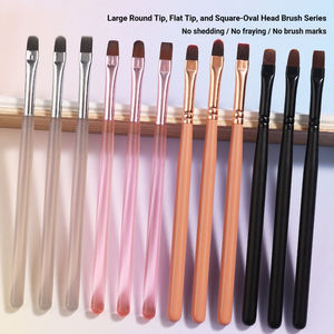 UV Gel Builder Nail Brush Japanese Style Soft Bristle No Trace Design Custom Logo Nail Extension Tool for Salon Manicure - Product Image 2