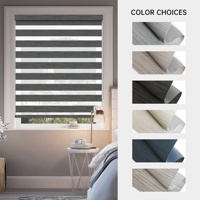 Allbright Powered by Eve Motionblinds Tende a Rullo Smart Zebra Oscuranti Senza Fili Compatibili con Matter e Thread per Finestre Domestiche
