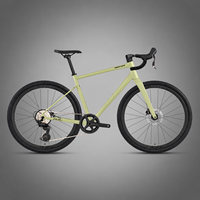 Vélo tout-terrain en gravier - Fourche en fibre de carbone, cadre en alliage d'aluminium, transmission électronique à 13 vitesses, 700c, freins à disque hydrauliques