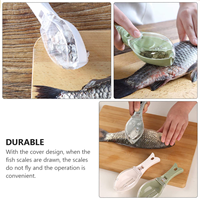 Snelle Reiniging Plastic Vis Scaler Remover Kit No-Mess Vis Ontkalker Tool Met Huid Borstel Vis Schraper Voor Fruit Groente Gereedschap