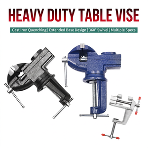 <b>Mini</b> Bench Vise 50mm Chromium Vanadium Steel Smooth Jaw Stationary Base Diy Use Dropshipping - Product Image 3