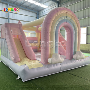 Toboggan aquatique gonflable commercial moderne, château gonflable de luxe pour les fêtes - Product Image 2