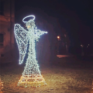 Customized Angel Shape LED Christmas <b>Light</b> Decoration Indoor Outdoor Holiday Display for Commercial Scene - Product Image 4
