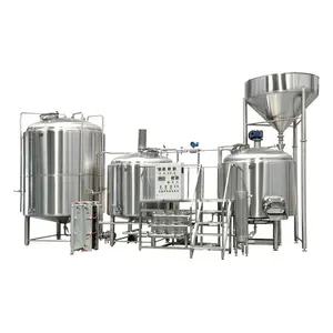 Equipo de microcervecería Tiantai 18HL Sistema de elaboración de cerveza de barril de cebada con control automático de cervecería de 2 recipientes