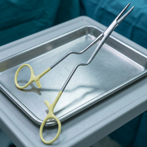Porte-aiguille Jacobson, pince hémostatique chirurgicale manuelle en acier inoxydable, poignée jaune, certifiée CE, instrument de classe I - Product Image 6